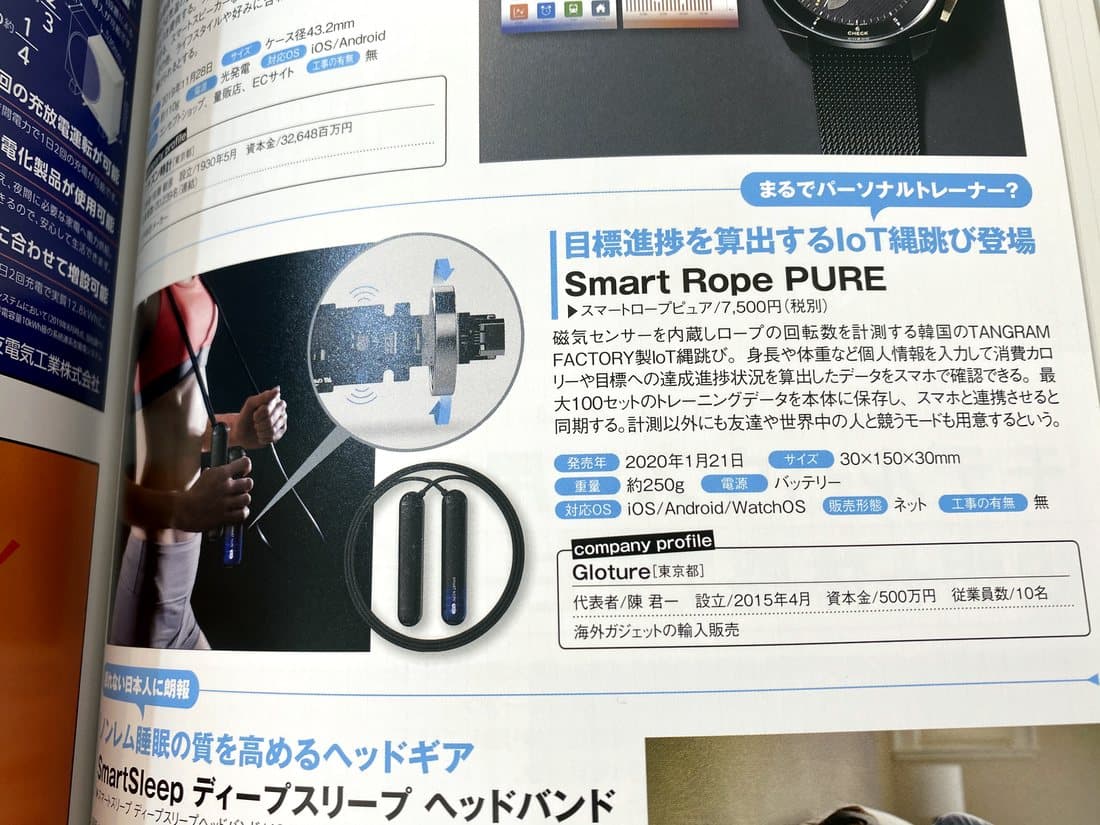 Smart Rope PUREとGlotureの会社情報