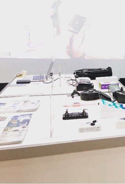Products on Gloture’s booth table at Sangyo Koryu-ten 2018