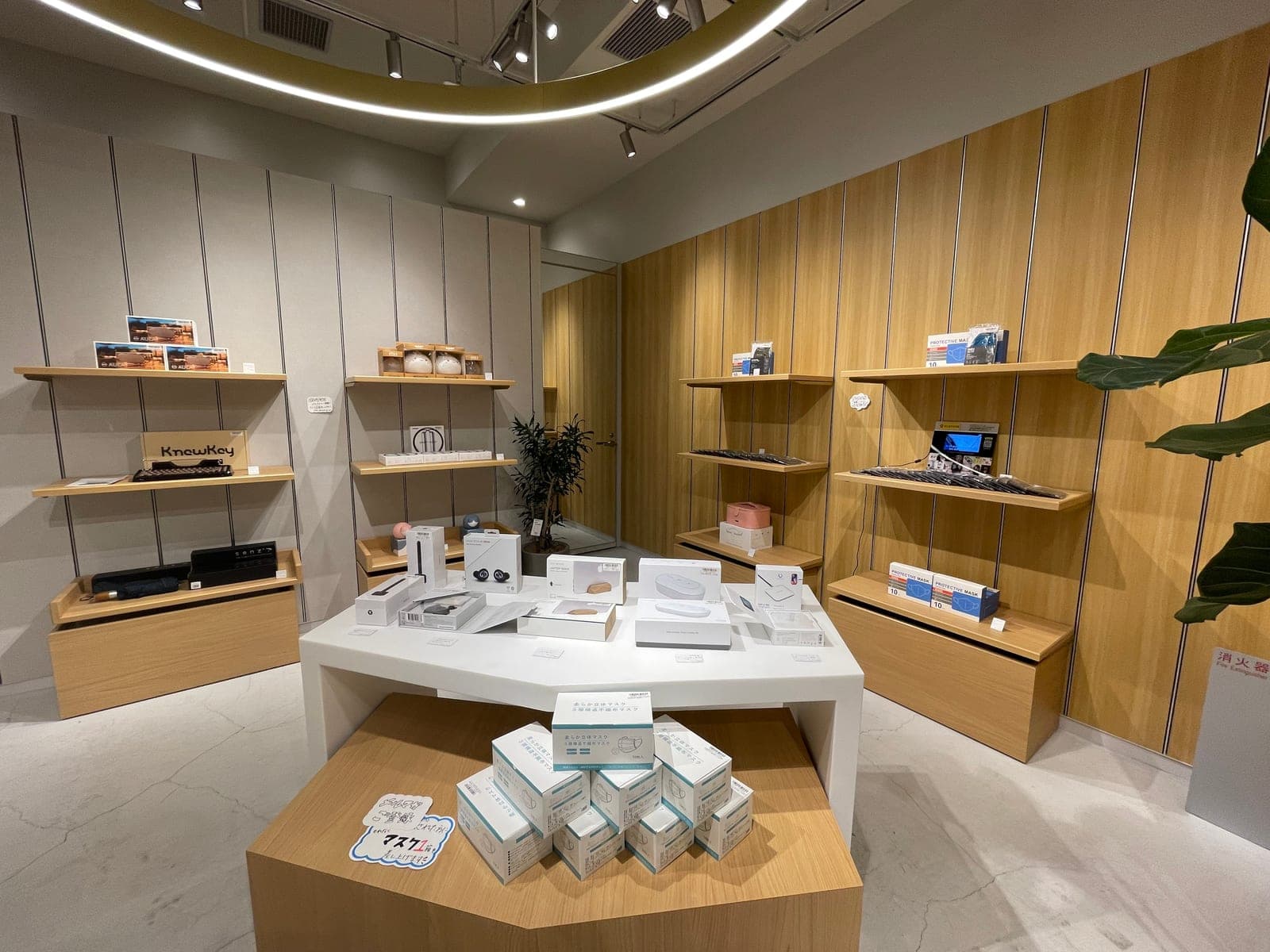 Gloture’s shelves at the 111 pop-up space
